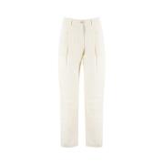 Aspesi Wide Trousers White, Dam