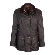 Barbour Klassisk Beadnell Vaxjacka Black, Dam