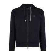 Giorgio Armani Sweatshirt med Sweatshirt med dragkedja Blue, Herr