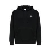 Nike Svart Fleece Hoodie Black, Herr