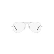 Ray-Ban Aviator Rx6489 Kvinnors Metallglasögon Gray, Dam