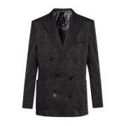 Balmain Dubbelknäppt blazer Black, Herr