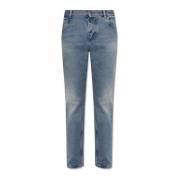 Balmain Jeans med logotyp Blue, Herr