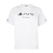 Balenciaga PlayStation PS5 T-shirt för kvinnor White, Dam
