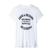 Zadig & Voltaire Mångsidig Dam T-shirt White, Dam