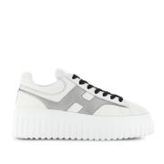 Hogan Sportiga och mångsidiga H-Stripes Sneakers White, Dam