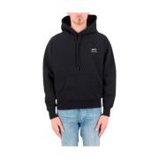 Ami Paris Svart Box Cut Unisex Hoodie Black, Herr