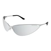 Balenciaga Bb0315S 001 Sunglasses Gray, Unisex