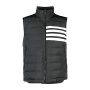 Thom Browne Vadderad Gilet med Randig Detalj Black, Herr