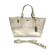 Coach Pre-owned Pre-owned Laeder axelremsvskor Beige, Dam