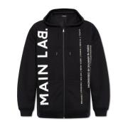 Balmain Hoodie med logotyp Black, Herr