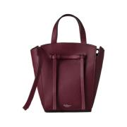 Mulberry Svart Körsbär Clovelly Mini Tote Väska Red, Dam