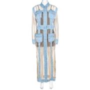 Balmain Pre-owned Pre-owned Silke klnningar Multicolor, Dam