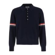 Thom Browne Klassisk Polo Blue, Herr