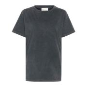 My Essential Wardrobe Mörkgrå Random Wash Tee Top Gray, Dam