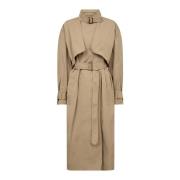 Co'Couture Stilfull Franciscc Trenchcoat Jacka i Khaki Brown, Dam