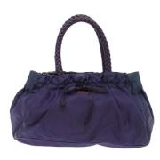 Prada Vintage Pre-owned Tyg prada-vskor Purple, Dam