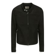 Courrèges Ikonisk Svart Denim Bikerjacka Black, Herr