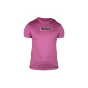 Moncler Rosa bomull T-shirt med broderad logotyp Pink, Herr