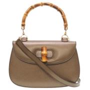 Gucci Vintage Pre-owned Canvas gucci-vskor Brown, Dam