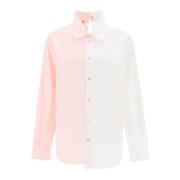 Marni Asymmetrisk Tvåfärgad Skjorta Pink, Dam