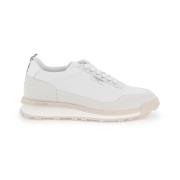 Thom Browne Alumni Trainer Sneakers med Tricolor Detalj White, Dam