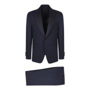 Lardini Single Breasted Suits Blue, Herr