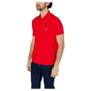 Emporio Armani Herr kortärmad polo - Vår/sommar kollektion Red, Herr