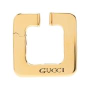 Gucci Logo Manschettörhänge med Guld Metall Detaljer Yellow, Dam