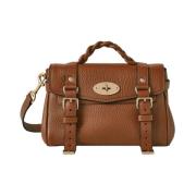 Mulberry Mini Alexa Chestnut Läderhandväska Brown, Dam