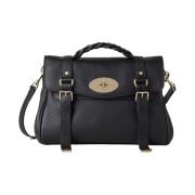 Mulberry Alexa Svart Läderhandväska Black, Dam