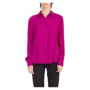 Pinko Smorzare Skjorta - Stilfull och Trendig Purple, Dam
