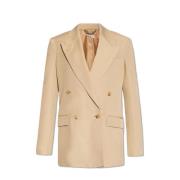 Stella McCartney Dubbelknäppt blazer Beige, Dam