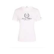 Tommy Hilfiger Script Tee White, Dam