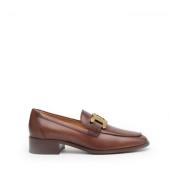 Tod's Brun Läderloafer Brown, Dam