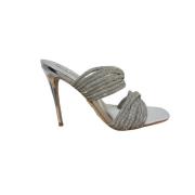 Steve Madden Silver Sandaler för Kvinnor Gray, Dam