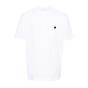 Marcelo Burlon Vit Svart Cross Basic T-Shirt White, Herr