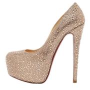 Christian Louboutin Pre-owned Pre-owned Mocka klackskor Pink, Dam