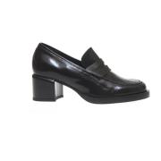 Poesie Veneziane Svarta Borstade 50 Klack Loafers Black, Dam