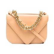 Bottega Veneta Almond Gold Raffaello Väska Beige, Dam