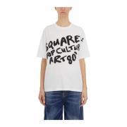 Dsquared2 Pop 80's Print T-Shirt White, Dam