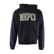 Kenzo Blå Oversized Tröja för Herrar Blue, Herr