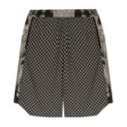 Balmain Shorts med monogram Black, Herr