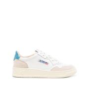 Autry Vintage-inspirerade Låga Sneakers - Vit/Azure Multicolor, Dam