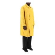 Maison Margiela Trenchcoat i slitna-effekt belagd bomull Yellow, Herr