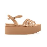 Paloma Barceló Öken Mocka Kil Sandal Beige, Dam