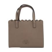 Twinset Liten Taupe Shopper Beige, Dam