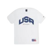 Champion Vit Legacy Tryckt Logotee White, Unisex