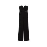 Max Mara Svart broderad jumpsuit Black, Dam