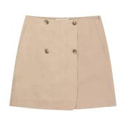 Munthe Elegant Slitskjol i Beige Beige, Dam